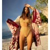 Kimono Court Leny Ombré Doré & Bordeaux | Miss June
