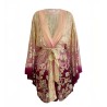 Kimono Court Leny Ombré Doré & Bordeaux | Miss June